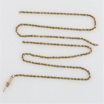 14kt Gold Rope Chain Necklace