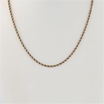 14kt Gold Rope Chain Necklace