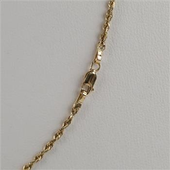 14kt Gold Rope Chain Necklace