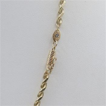 14kt Gold Rope Chain Necklace