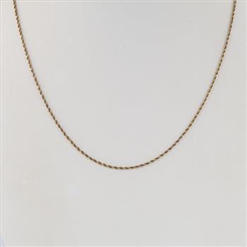 14kt Gold Rope Chain Necklace