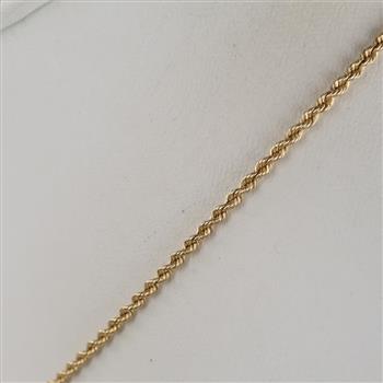 14kt Gold Rope Chain Necklace