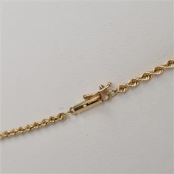 14kt Gold Rope Chain Necklace