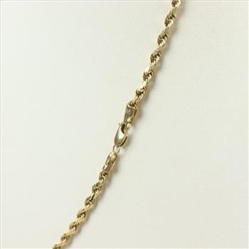 14kt Gold Rope Chain Necklace