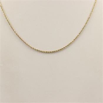 14kt Gold Rope Chain Necklace