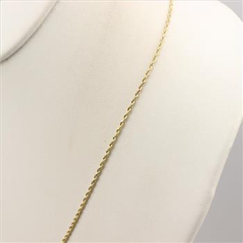 14kt Gold Rope Chain Necklace