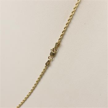 14kt Gold Rope Chain Necklace
