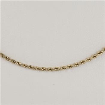 14kt Gold Rope Chain Necklace