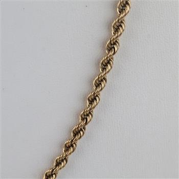 14kt Gold Rope Chain Necklace