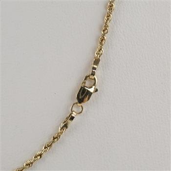 14kt Gold Rope Chain Necklace
