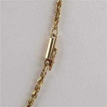 14kt Gold Rope Chain Necklace