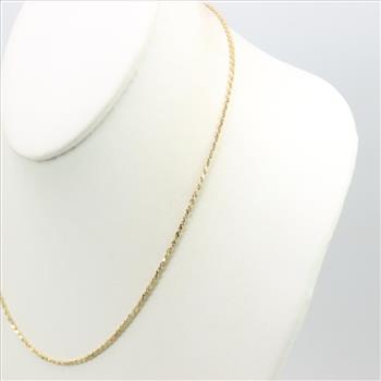 14kt Gold Rope Chain Necklace