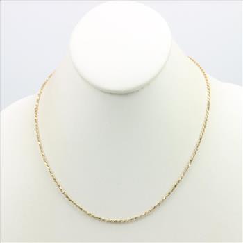 14kt Gold Rope Chain Necklace