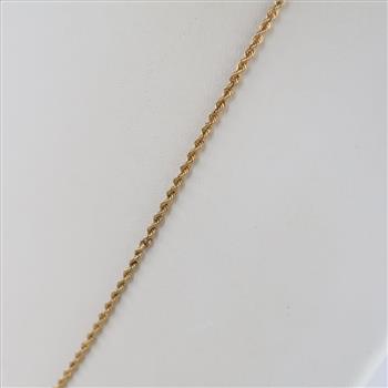 14kt Gold Rope Chain Necklace