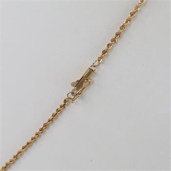 14kt Gold Rope Chain Necklace