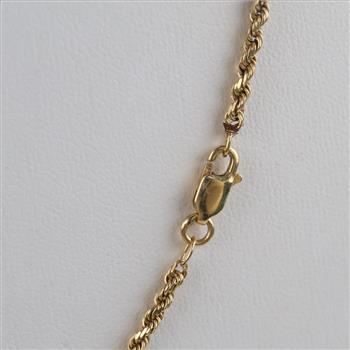 14kt Gold Rope Chain Necklace