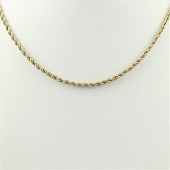 14kt Gold Rope Chain Necklace