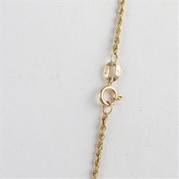 14kt Gold Rope Chain Necklace