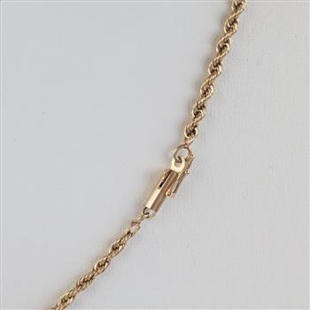 14kt Gold Rope Chain Necklace