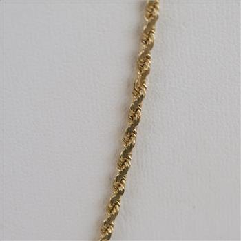 14kt Gold Rope Chain Necklace