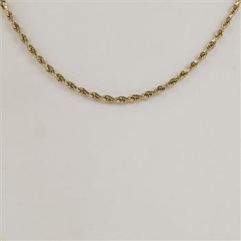 14kt Gold Rope Chain Necklace