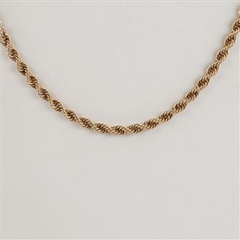 14kt Gold Rope Link Necklace