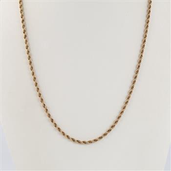 14kt Gold Rope Link Necklace