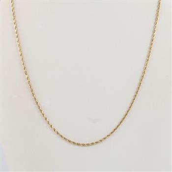 14kt Gold Rope Link Necklace