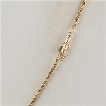 14kt Gold Rope Link Necklace