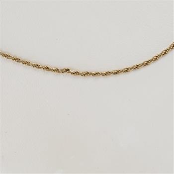 14kt Gold Rope Link Necklace