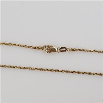 14kt Gold Rope Link Necklace