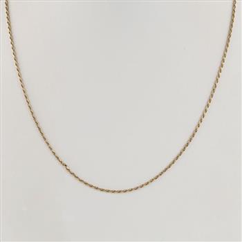 14kt Gold Rope Link Necklace