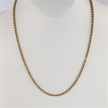 14kt Gold Rope Necklace
