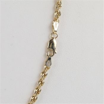 14kt Gold Rope Necklace