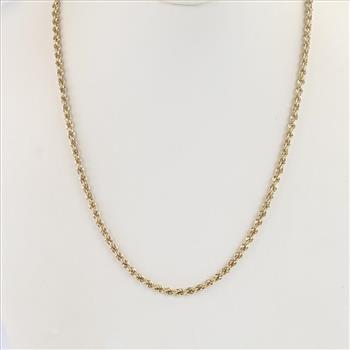 14kt Gold Rope Necklace