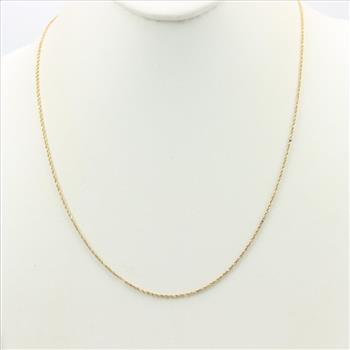 14kt Gold Rope Necklace