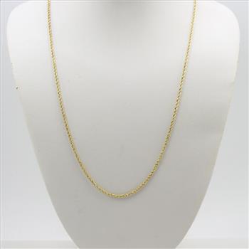14Kt Gold Rope Necklace