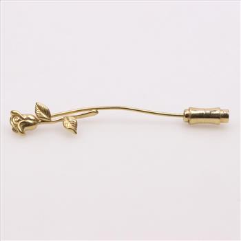 14kt Gold Rose Lapel Pin