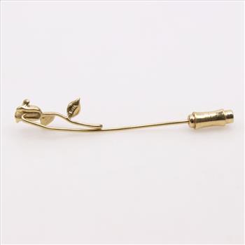 14kt Gold Rose Lapel Pin