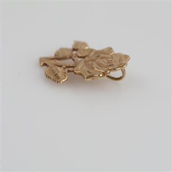 14kt Gold Rose Pendant