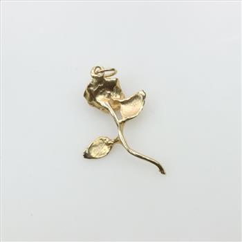 14kt Gold Rose Pendant