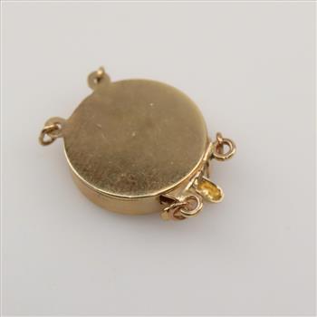 14kt Gold Round Clasp