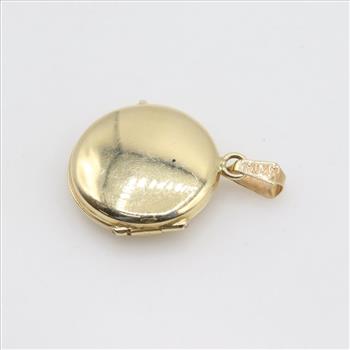 14kt Gold Round Locket