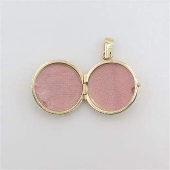 14kt Gold Round Locket