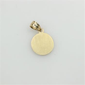 14kt Gold Round Pendant