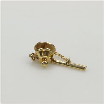 14kt Gold Round Pin