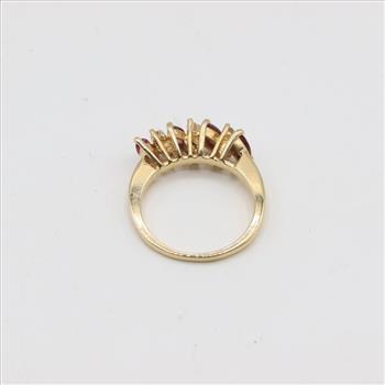 14kt Gold Ruby Diamond Ring