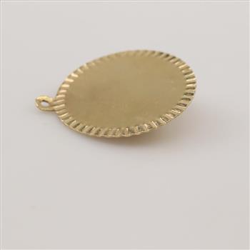 14kt Gold Ruby Happy Birthday Pendant