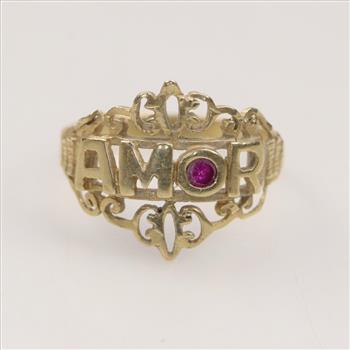 14Kt Gold Ruby Ring