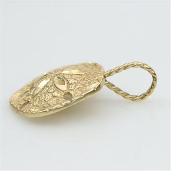 14kt Gold Sand Dollar Pendant